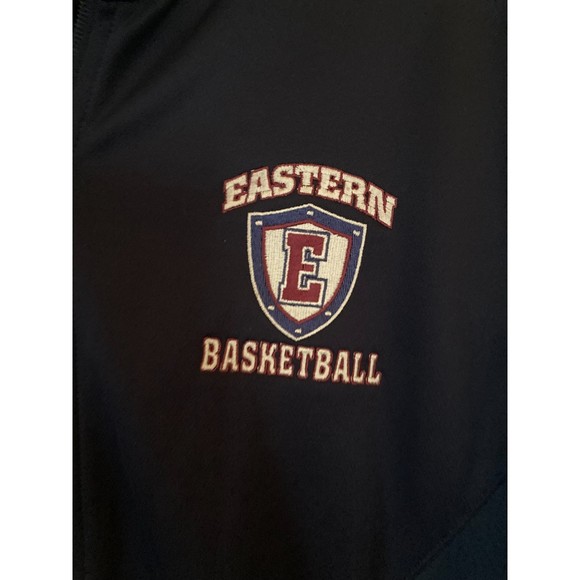 Nike women's navy blue dri-fit athletic jacket/coat with ECSU logo size small - Picture 3 of 5